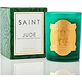 SAINT Saint Jude Scented Candle with Prayer and Prayer Coin, Saint of Impossible Causes, Soy Coconut Aromatherapy Candle with 80 Hour Burn Time, Special Edition