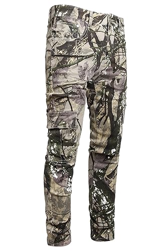 Baylvn Men's Casual Cotton Camo Cargo Pants Stretch Skinny
