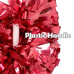 Hooshing 2PCS Red Pom Poms Cheer Professional