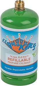 Amazon.com: Flame King Refillable 1 lb Empty Propane ...