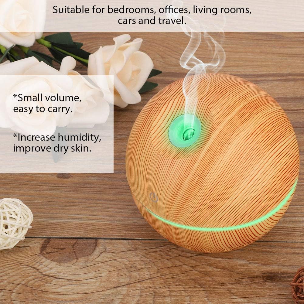 HURRISE Aromatherapy Diffuser, Usb Humidifier Atomizer With Led Light - Image 4