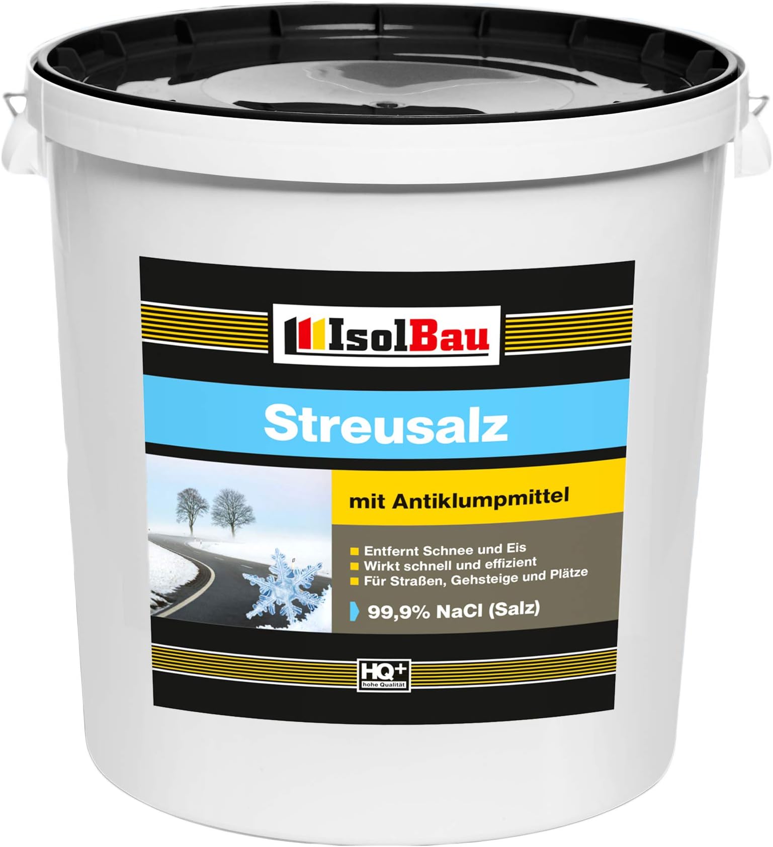 Salt 99.9% NaCl Salt De-Icing Salt Pack of Tausalz Litter Good Winter Road 25kg