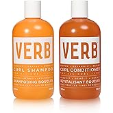VERB Curl Shampoo + Conditioner Duo - Cleanse and Smooth - Frizz Control + Definition- Vegan, No Parabens or Harmful Sulfates