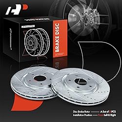 A-Premium 12.99 inch (330mm) Front Drilled and