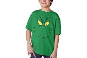 Dr. Seuss Grinch Face Youth Kids T-Shirt