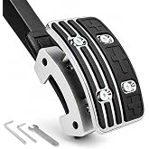 Recwuex Universal Gas Pedal Height Extender, Adjustable 20mm / 35mm Raise Accelerator Pedal Spacer, Aluminum Alloy Pedal Riser with TPU Anti-Slip Surface, Fits Most Hanging-Style Car Gas Pedals