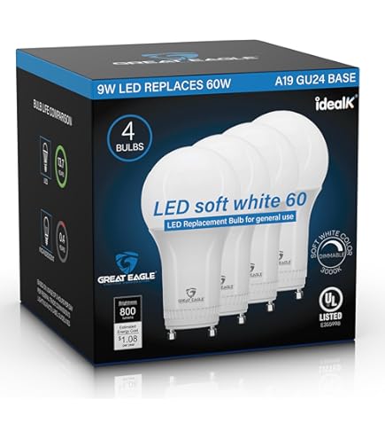 Feit Electric Bpom60dm930cagu 8.8 Watt Gu24 A19 Bright White Led