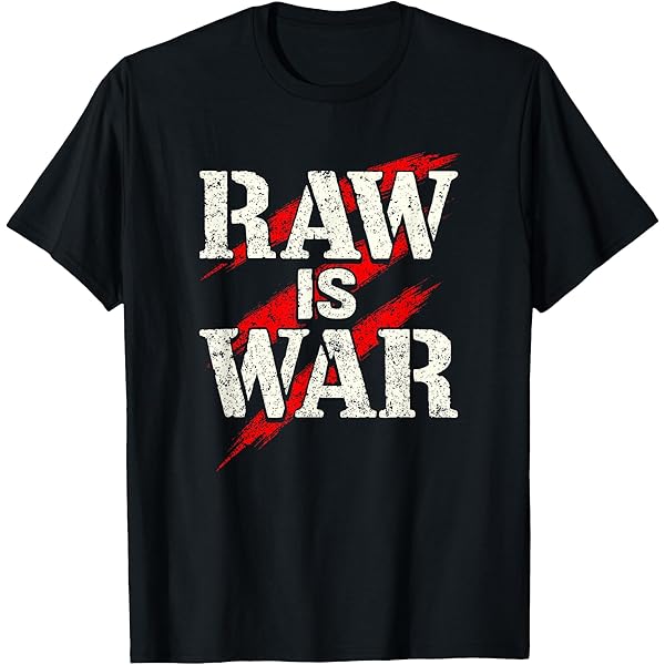 Raw is War Tshirt Pro Wrestling Attitude Era 90s Vintage Wrestling