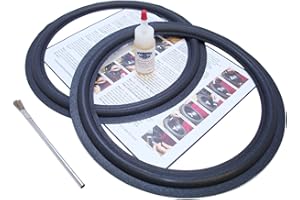 SPRINGFIELD SPEAKER Pioneer 12" Flat Attach Speaker Foam Surround Edge Repair Kit - 2 Speaker Kit - Compatible with Pioneer CL-100, CL100, CS-9000, CS9000, CSD-9001, CSD9001, CSF-5000, CSF5000, CSF-9001, Many More