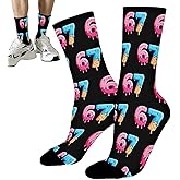 Socks 6 7Meme Funny Novelty Crew Gifts for Boys Girls Men Women