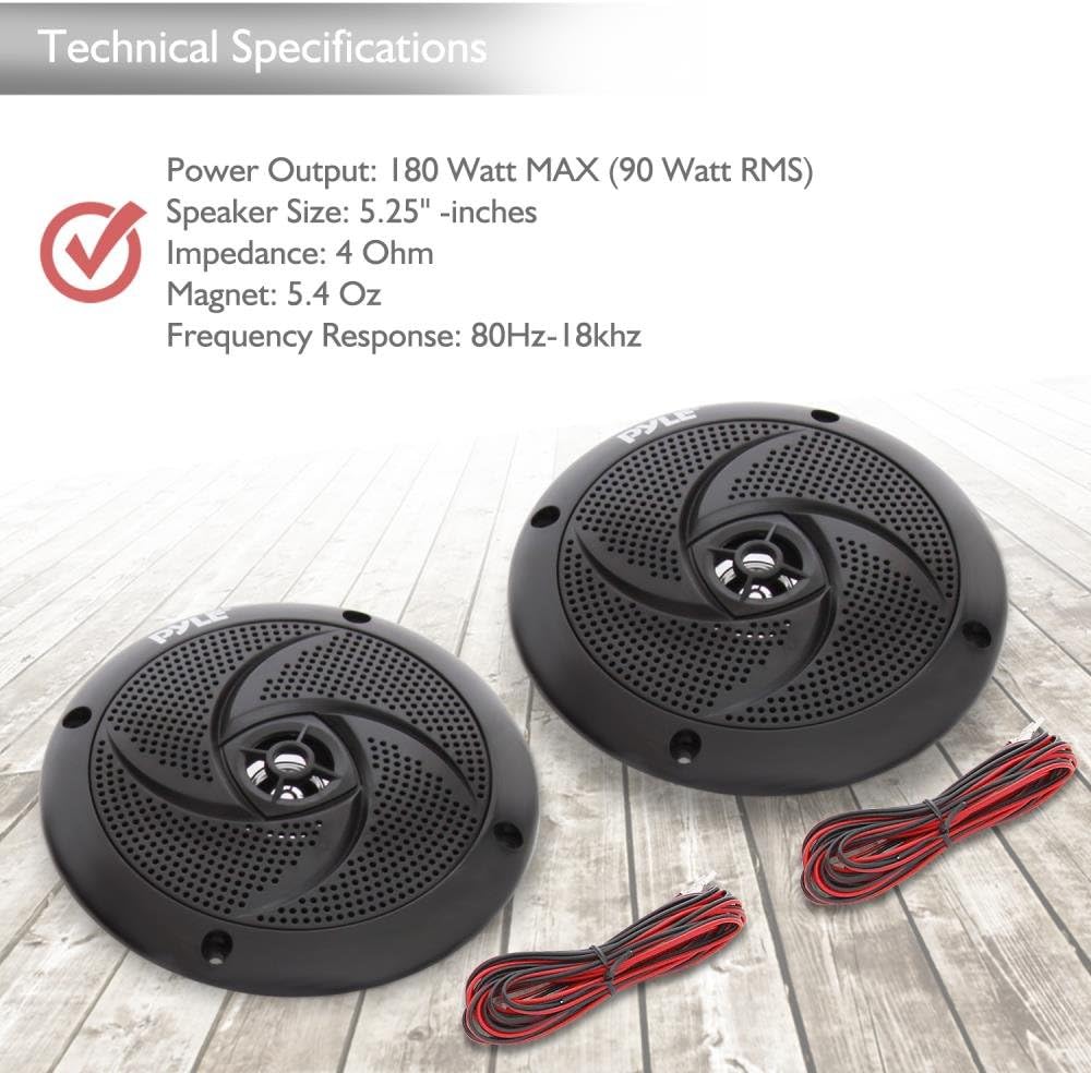 pyle 5.25 marine speakers