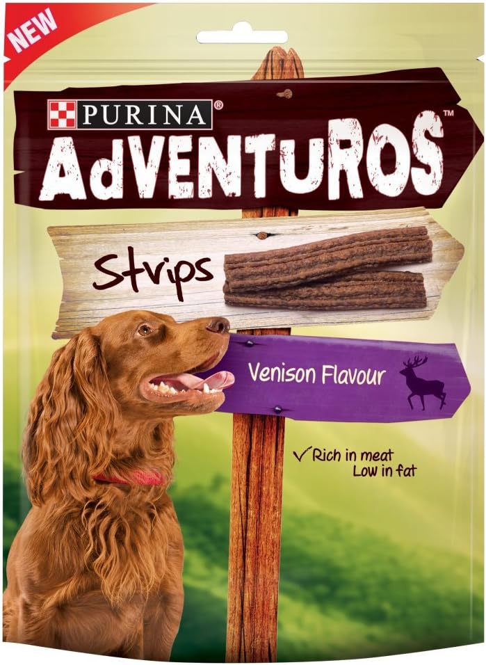 ( 6 Pack) Purina Adventurous Strips Venison - 90g