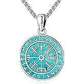 Eusense Viking Jewelry for Men Women Sterling Silver 925 Mjolnir Thors Hammer Pendant Celtic Cross Necklace Wolf Odin Raven Freya Goddess Norse Pagan Compass Vegvisir Yggdrasil Nordic Viking Necklaces Gifts
