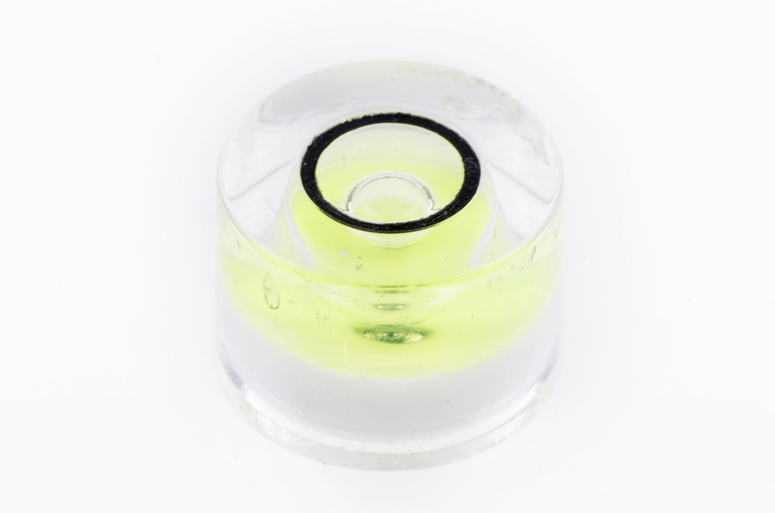 Tiny Circular Bubble Spirit Level Plastic 5 mm Diameter, Height 9 mm for Precision Mechanics