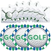 Xjoviative 40PCS Golf Paper Plates and Napkins Party Supplies, Disposable Golf Ball Party Plates and Napkins Tableware Set for Golf Birthday Party Decorations Serves 20 Guests (Golf)