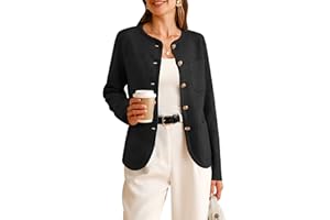 Arach&Cloz Womens Wool Blend Sweater Blazers Business Casual Jacket with Pockets 2025