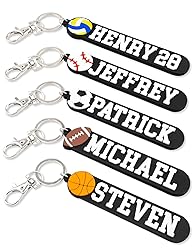 SODWINCO Personalized Sports Keychain – Custom