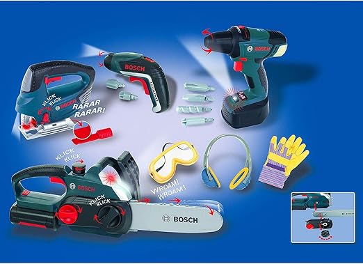 bosch 9 piece power tool set toy