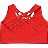 Kurve Girl’s Seamless Strappy Back Stretchy Crop Undershirt Bra, Made in USA