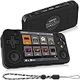 Compatible with RG35XX H Retro Handheld Game Console, Soft Silicone Protective Case for RG35XX H with Lanyard - Black