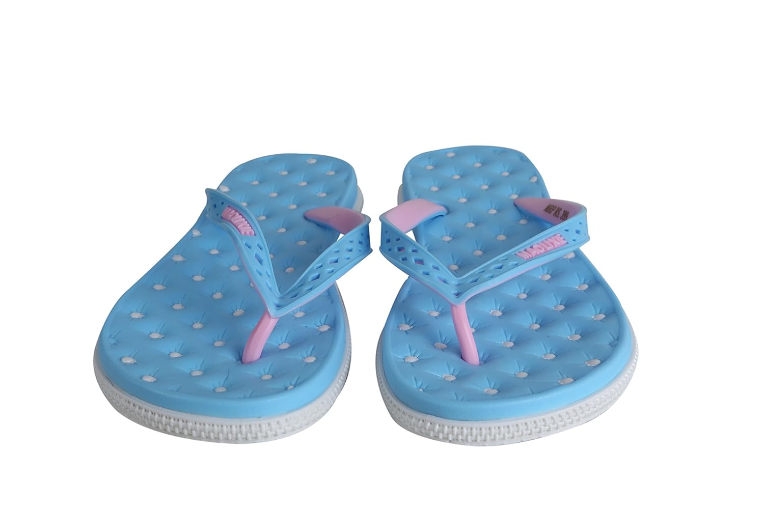 falcon18 women's polka dot designer casual comfortable sole slippers and flip-flops