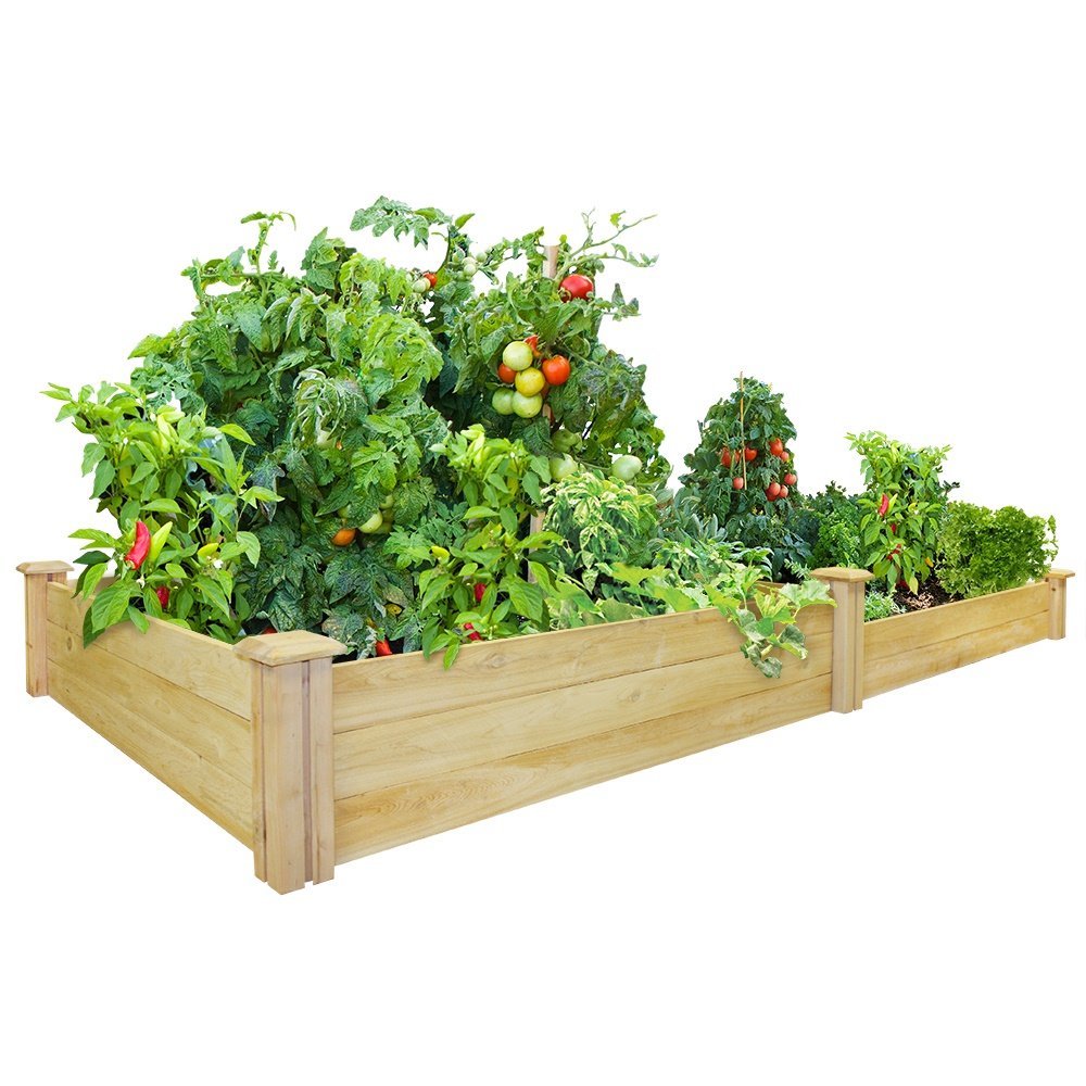 Greenes Fence 48Inch x 96Inch Cedar Raised Garden Bed