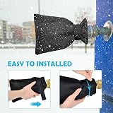 OFFCUP Outdoor Tap Cover 1 Pack Large Insulated Winter Faucet Protector Black view 5