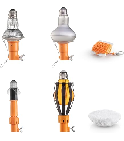 Changeur D’ampoule Portable Pour Hauts Plafonds – Modèle Encastré, Métal Noir