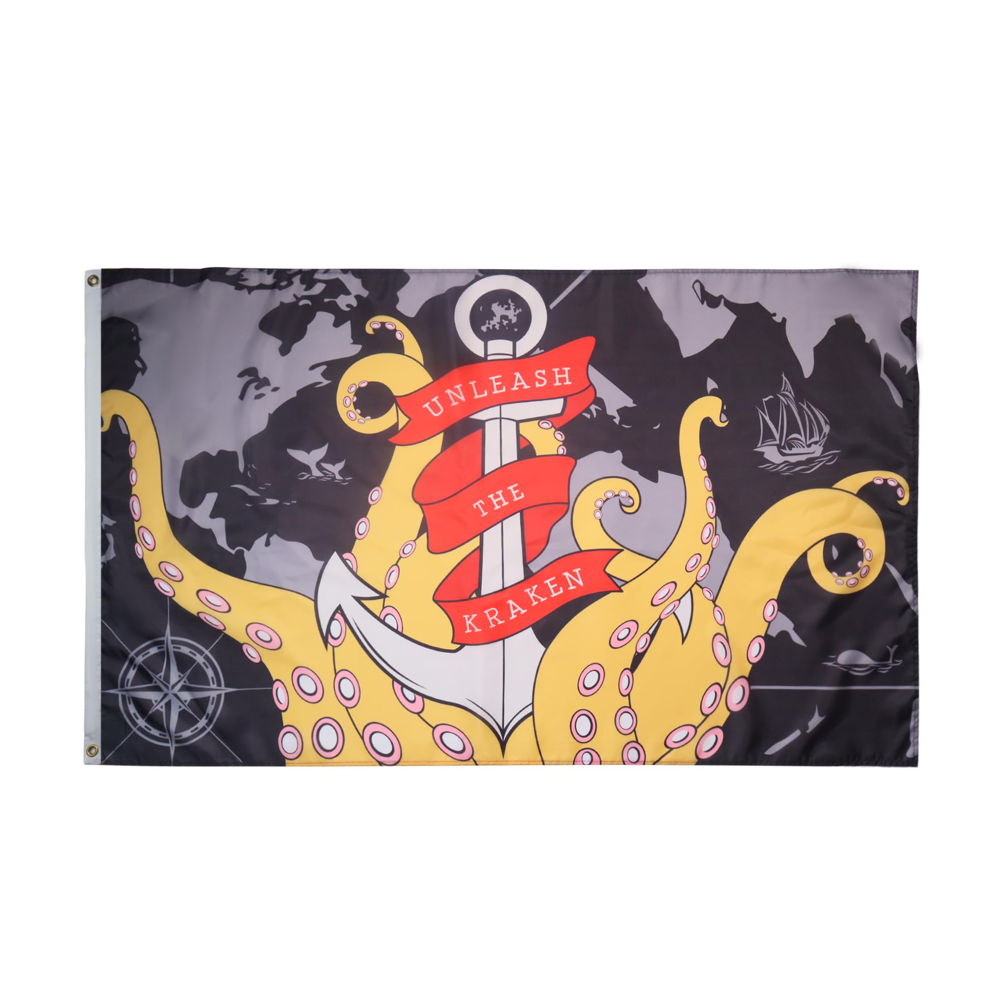 AZ FLAG - The Kraken Flag - 3x5 Ft - 100D Polyester Pirate Banner with Two Metal Grommets - Fade Resistant - Vivid Colors - 3' x 5' Feet - 150x90 Cm