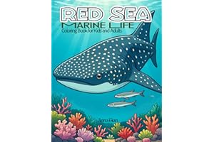 Red Sea Marine Life Coloring Book for Kids and Adults: Color Sharks, Turtles, and Coral Reefs for Relaxation and Fun Red Sea 