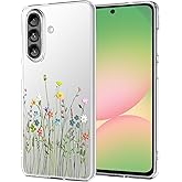 Unov Case Compatible with Galaxy A36 / A37 5G Flower Girly Floral Bouquet Embossed Pattern Design Slim Protective Soft TPU Bumper Back Cover