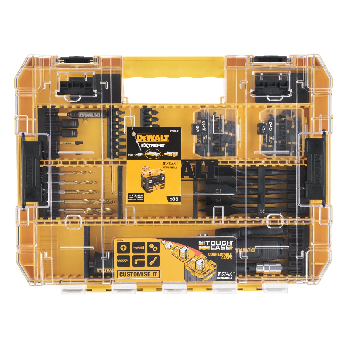 Dewalt DT70777-QZ 85 Piece Screwdriver Drill Bits with Angle Head.