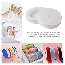 Craftdady 50Pcs Empty Plastic Wire Spools 2.64" in
