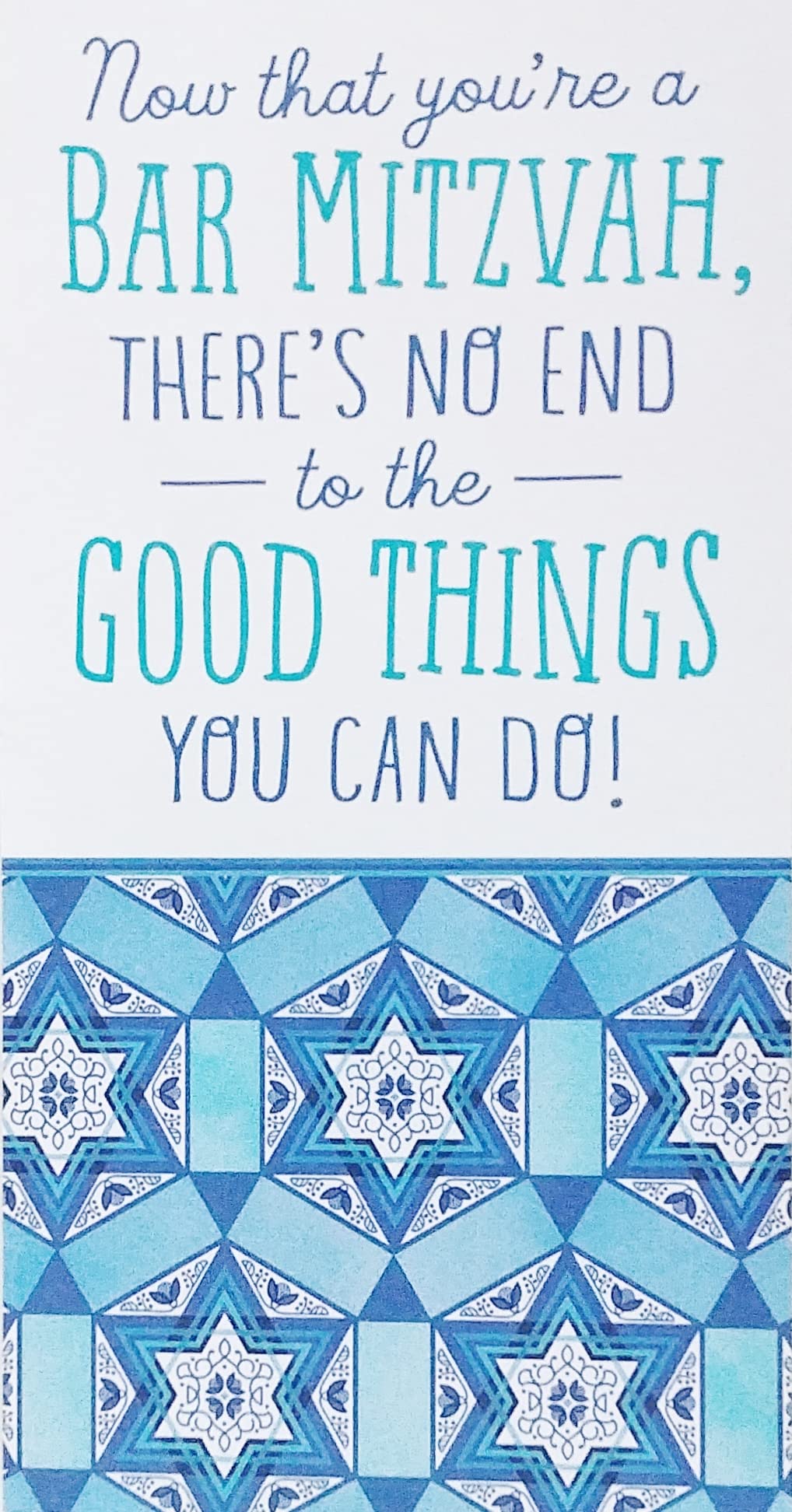 Photo 1 of Now That You're A Bar Mitzvah There's No End To The Good Things You Can Do - Jewish Milestone Birthday Money Holder Greeting Card For Him Boy