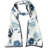 MEISEE 100% Mulberry Silk Scarf for Women 59”*6.3” Long Headscarf Neck Scarf Hair Wraps and Shawls with Gift Packed