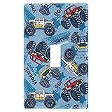 Monster Truck Cars Retro Toggle Light Switch Wall