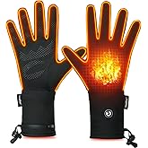 Heated Glove Liners for Men Women,Electric Heated Gloves, Winter Warm Glove Liners for Arthritis Raynaud