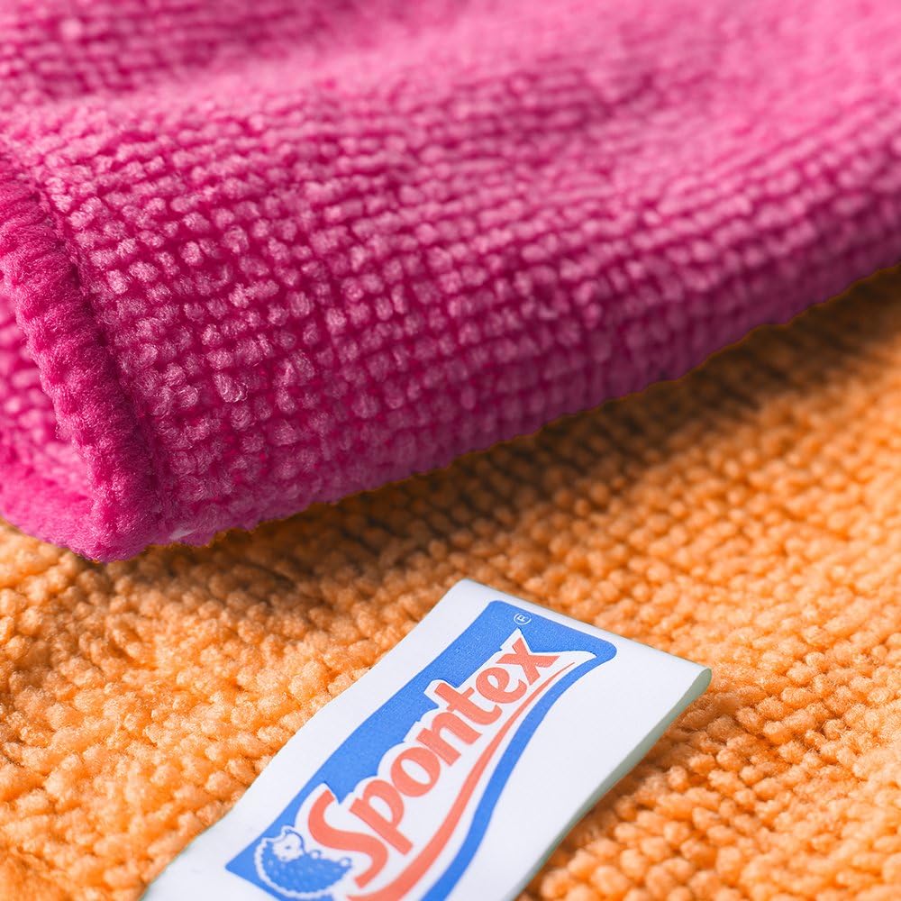 Spontex Microfibre Cloths for Cleaning, Patterned (Letter Print), 30 centimeters x 30 centimeters - Image 4