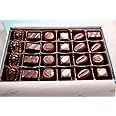 Andy Anand 24 Pc Vegan Sugar-Free Belgian Dark Chocolate Truffles, Assorted Gourmet Luxury Gift Box, Dairy & Soy Free, Sweetened with Stevia