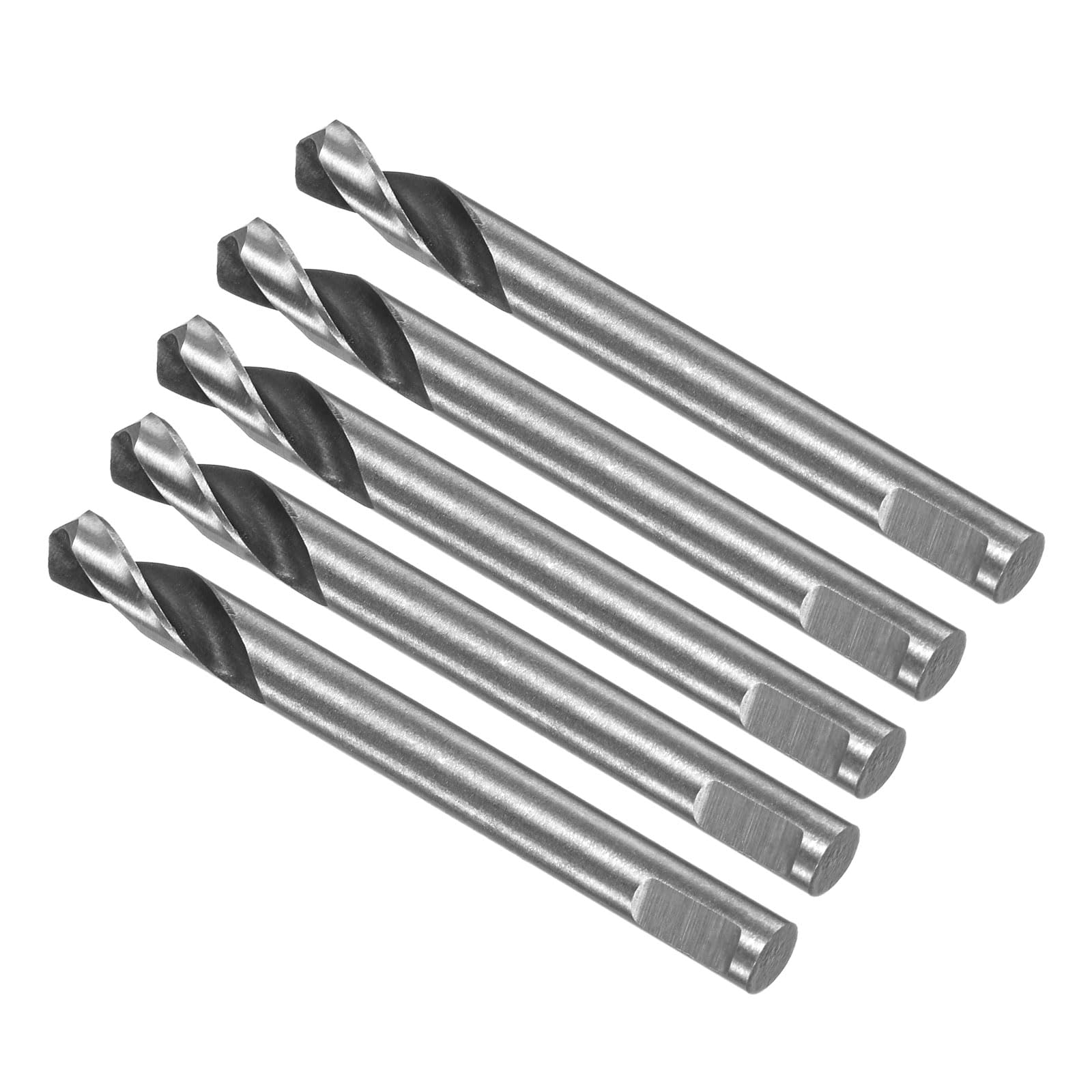 CoCud High Speed Steel Twist Drill Bits, 5mm Diameter 65mm Length, Straight Twist Jobber Drill Bit - (Applications: for Metal Woodwork Plastic Aluminum), 5-Pieces