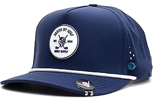 BRIMZ - Golf Performance Hat - Tee Holder & Magnetic Ball Marker - Breathable, Sweat & Water Resistant Golfing Snapback Hat