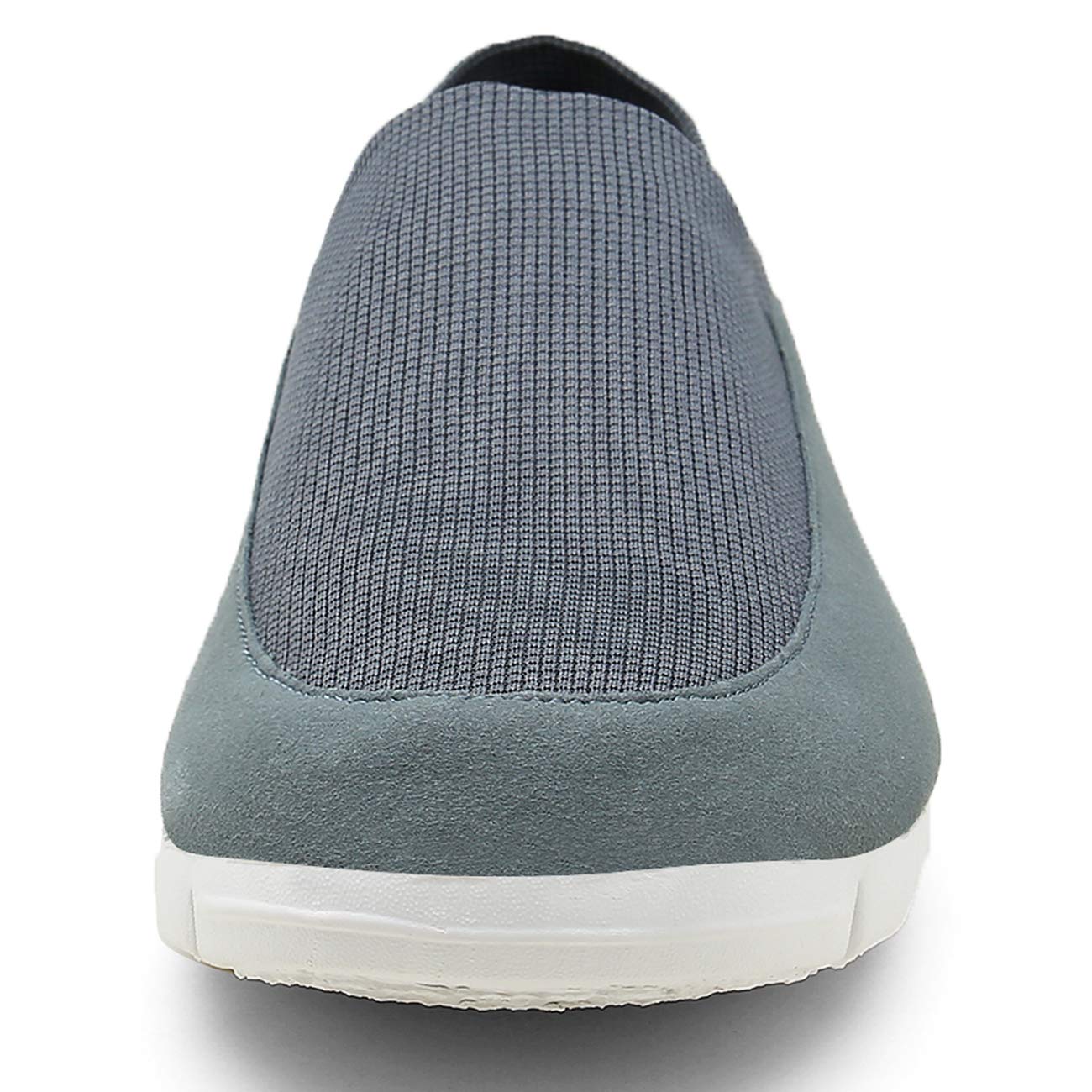 QLEYO Men\'s Slip on Shoes Lightweight Loafers Men’s Casual Canvas Shoes for Driving Walking Outdoor LRX001-M4-46