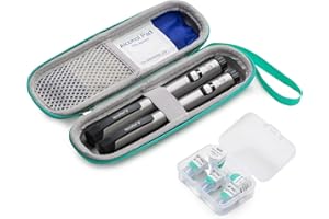 sijidou Insulin Cooler Travel Case, Portable Insulin Travail Case, Insulin Cooling Case Insulated Organizer for Insulin Pens (Green)