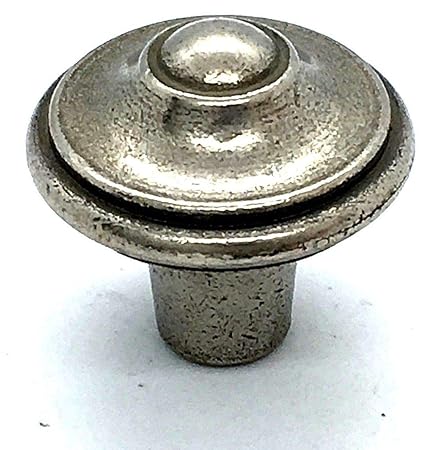 6 X Pointed Knobs 30mm Antiqued Pewter Cupboard Door Cabinet