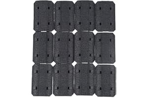 LOTGAUEN Picatinny Rail 12Pack Polymer Rail for M-Rail Black