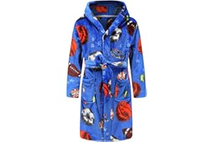 E.W Apparel Boys Girls Robe Soft Fleece Bathrobe for Kids
