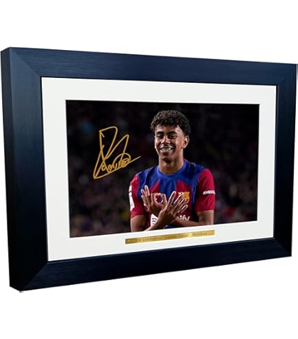 Amazon.com: Kitbags & Lockers 12x8 A4 Signed Lamine Yamal