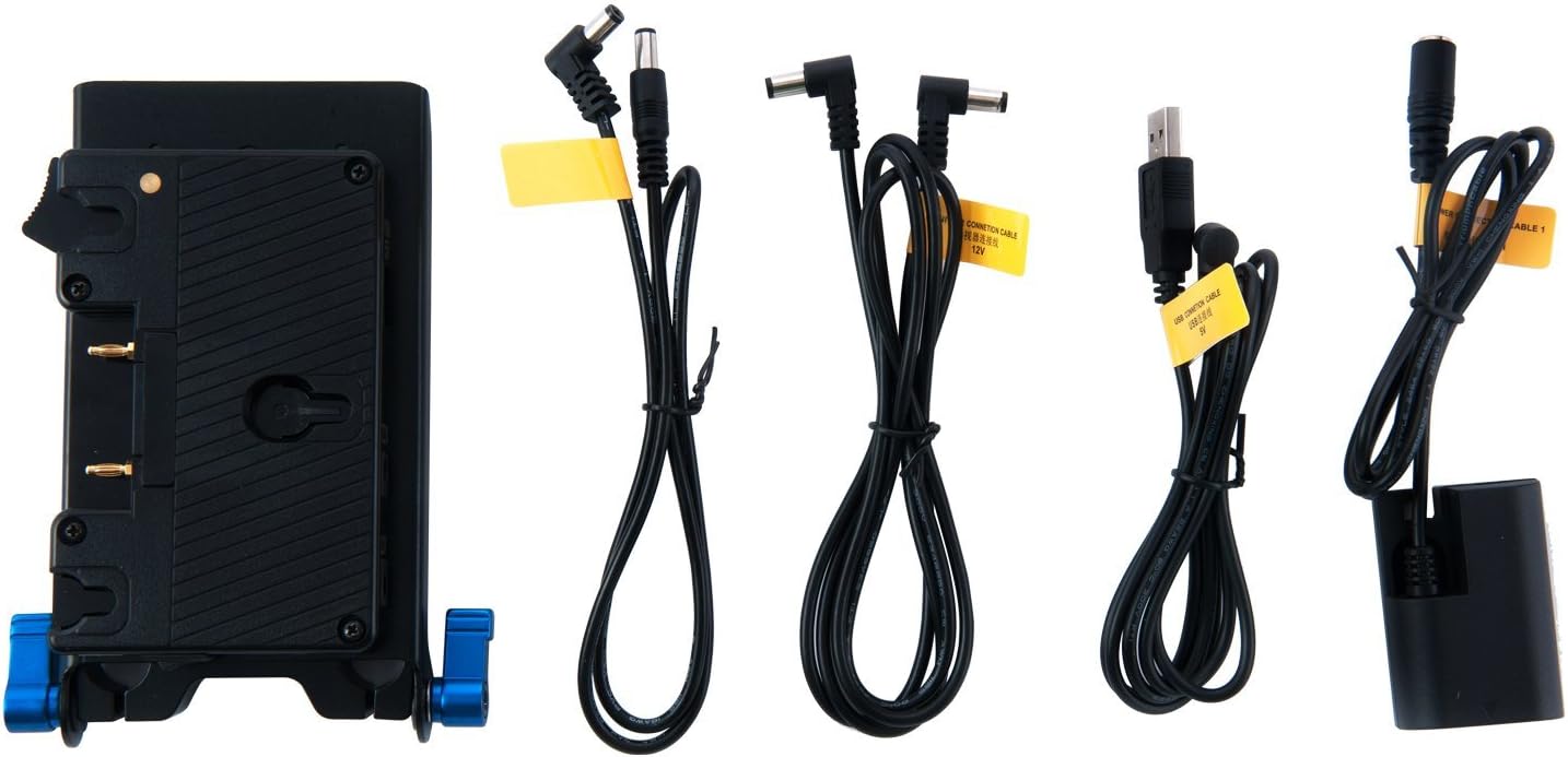 ROLUX RL-AFU1 Adapter Kit V Mount to USB & 5 Dif Cords (Black)