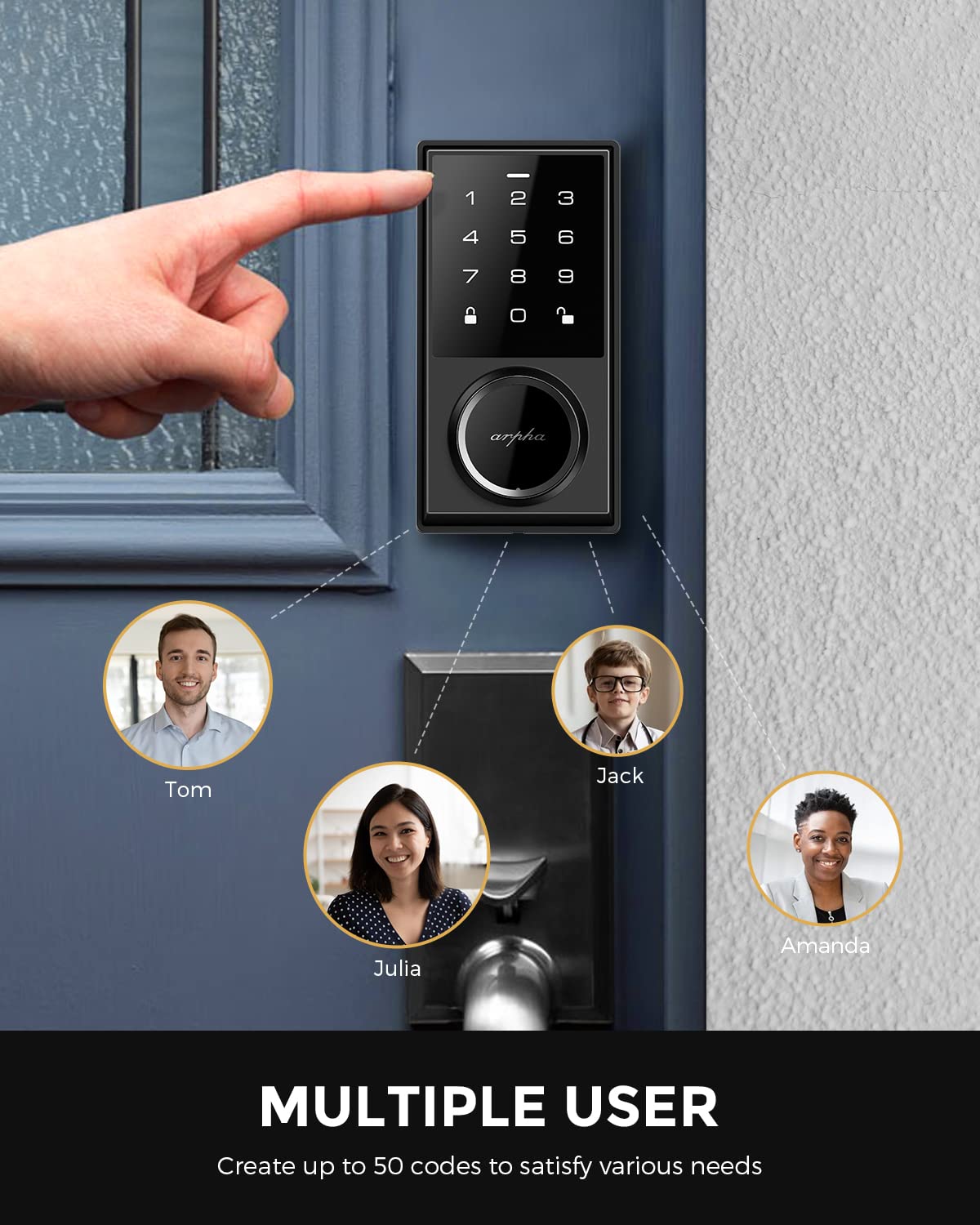 Mua ARPHA Electronic Keypad Deadbolt, Keyless Entry Door Lock, Smart