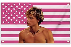 AEDNX JJ Maybank Flag Tapestry pink american flag Poster Wall Hanging Banner Art Aesthetic Poster For Dorm Bedroom Living Room Office Party Decor 60"x36" Style 1